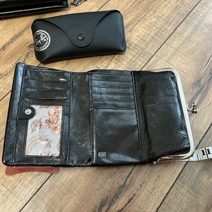 Hobo Black Leather Wallet